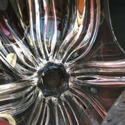 Crystal fruit cup with handles Art Vannes France - vintage
