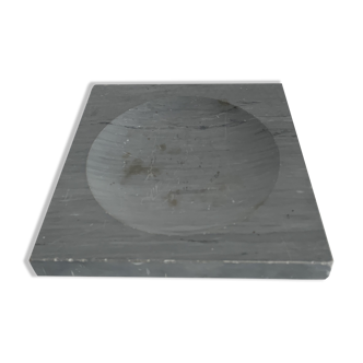 Grey grey square marble ashtray