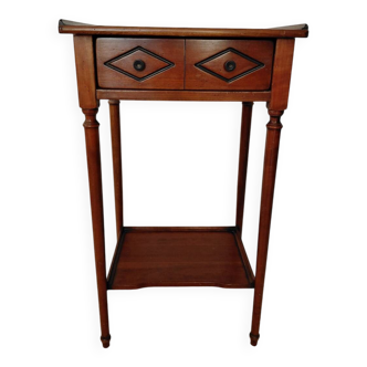 Small vintage wooden console - 1 drawer - family home