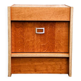 Golden oak bedside table from the 70s