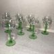Series of 8 wine glasses