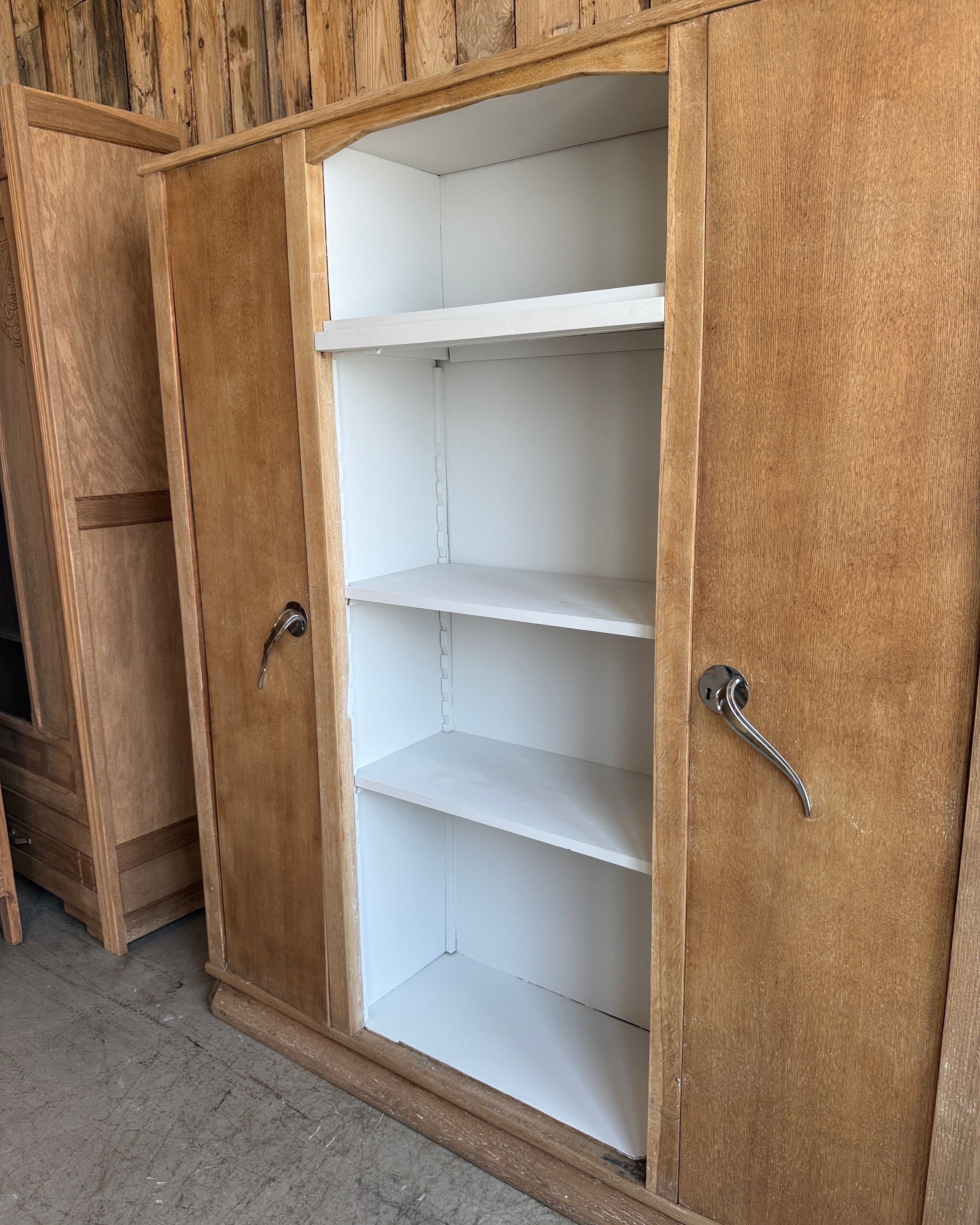 Art Deco oak library cabinet (renovated)