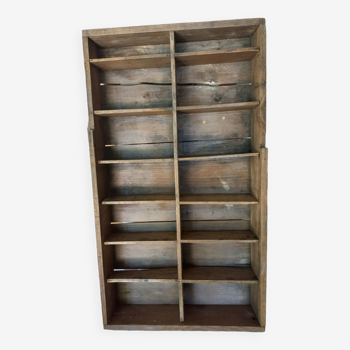 Caisse tiroir étagère bois