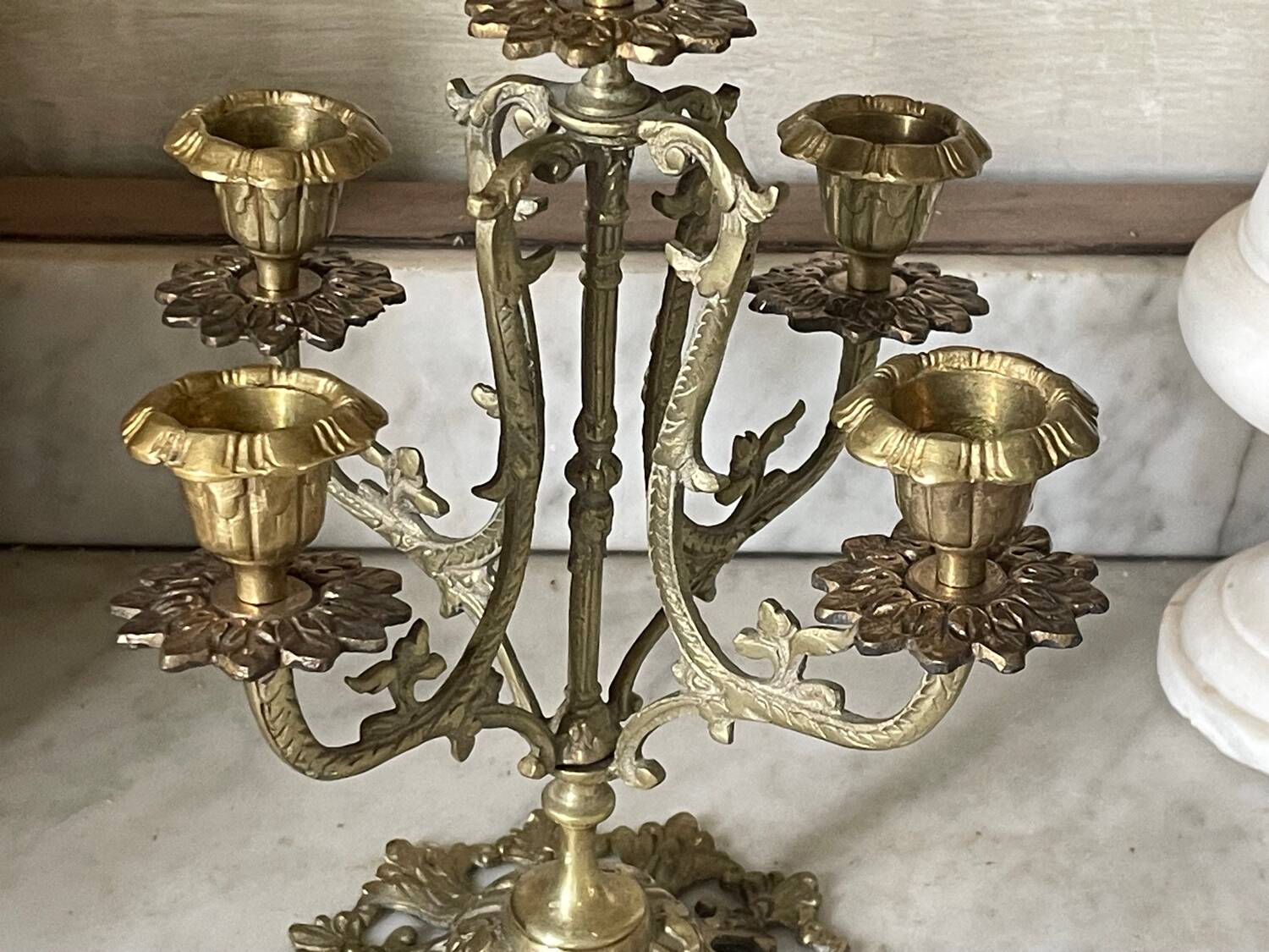 Victorian brass candlestick