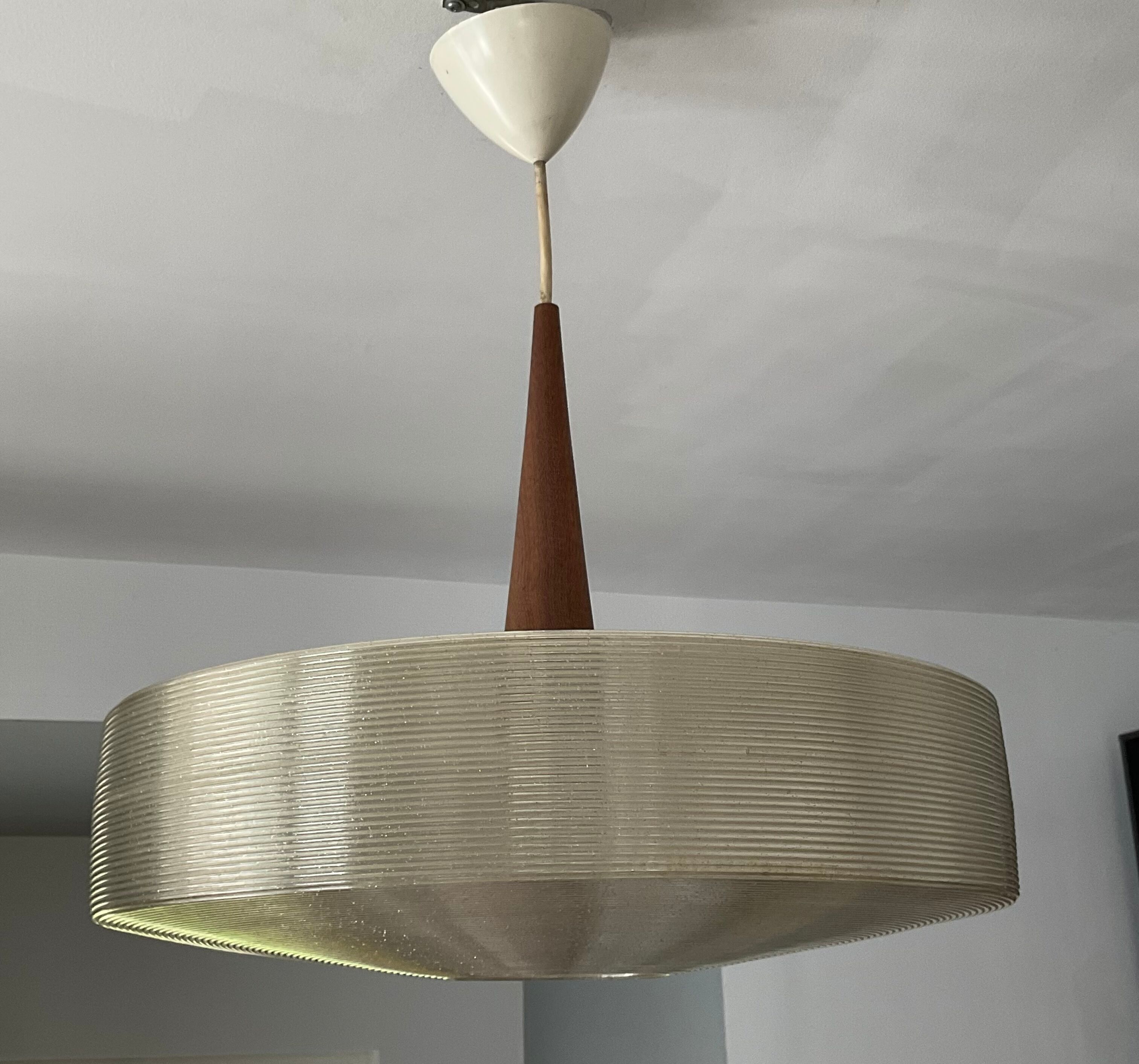 Scandinavian suspension in teak and rotaflex years 50-60