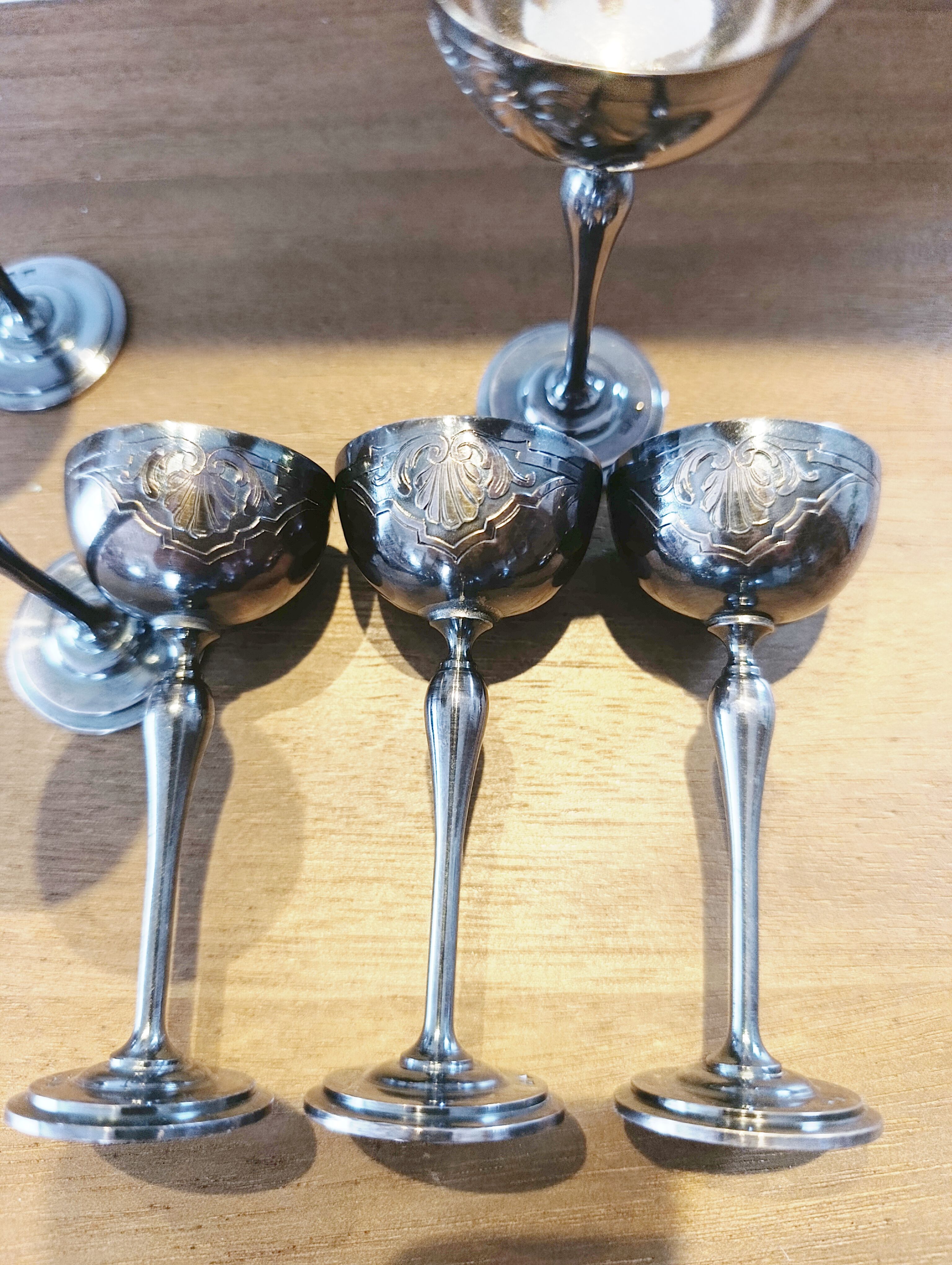 Antique liqueur glasses