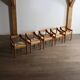 5 chaises Carimate par Vico Magistretti, Italie 1960