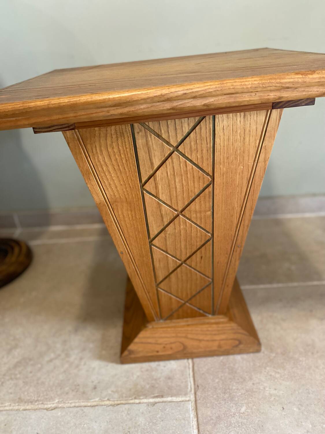 Occasional table, Art Deco pedestal table