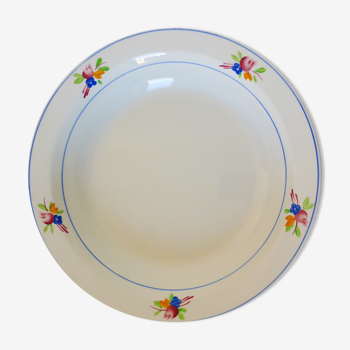 1 round hollow dish of Gien model Nice 2106104