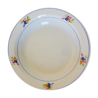 1 round hollow dish of Gien model Nice 2106104