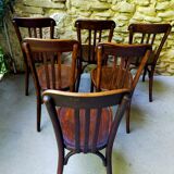 Set of 6 Baumann bistro chairs
