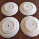 4 assiettes plates "Réverbère fin" KG Lunéville
