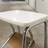 Stepladder stool 3 steps formica 1970