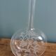 Blown glass soliflore with sandblasted decoration