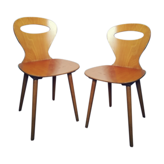 Paire de chaise baumann modèle fourmi enfant