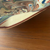 Glazed ceramic plate signed