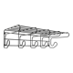 Memphis Frän coat rack by Ikea, 1980s
