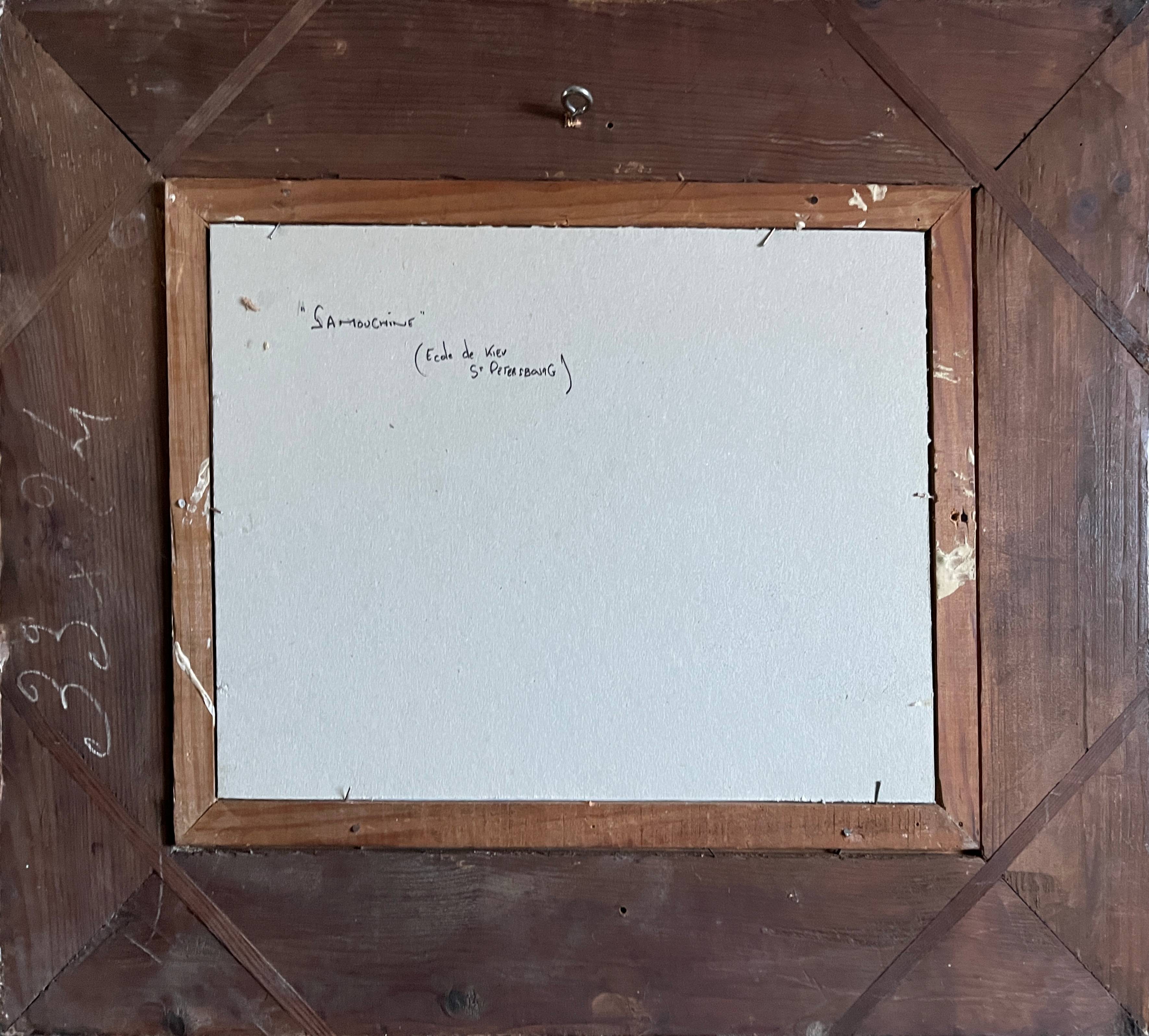 Painting HSP Samouchine (kyiv church) "The Mongol" St Petersburg 1966 Russian