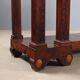 Empire console in mahogany and white marble, 19th century.