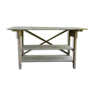Whitewashed console table