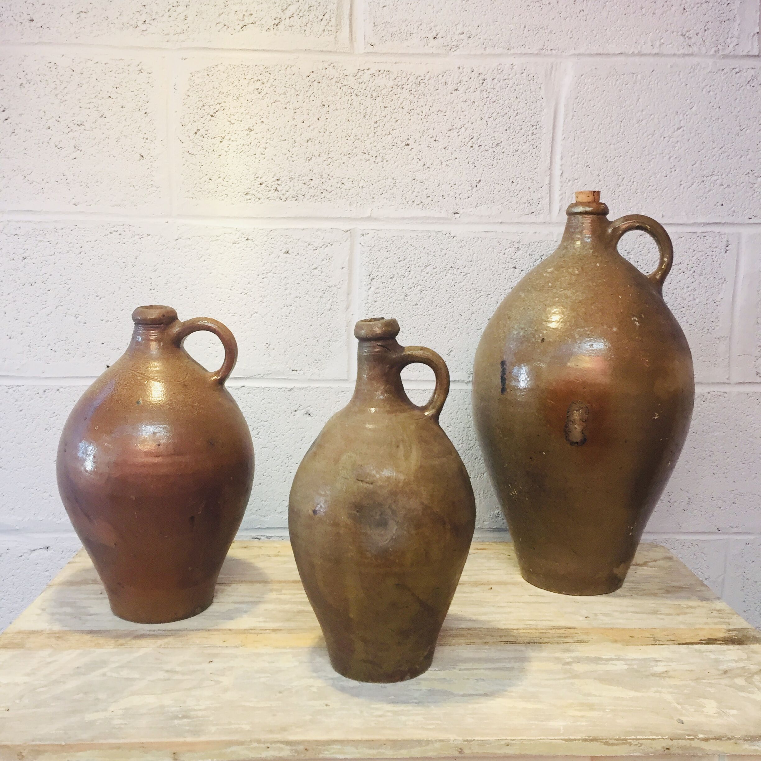 Old sandstone jug, handcrafted