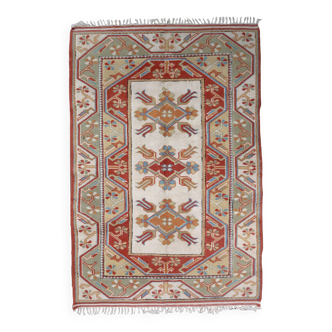 Tapis vintage turc Kars fait main en laine – 116 x 175 cm – Années 1960