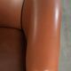 English cowhide club armchair with a luxurious finish and a good appearance