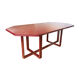 Burgundy Pierre Vandel dining table vintage 1970s