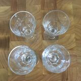 Lot of 4 small liquor glasses