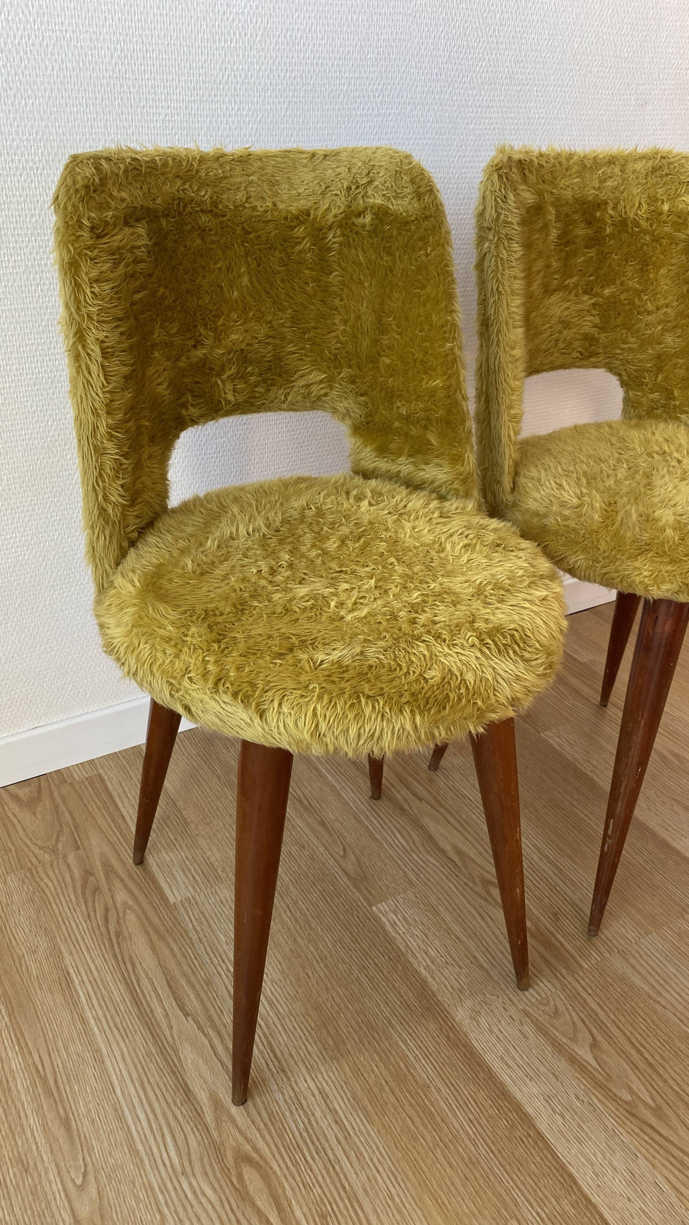 70s moutmoute chairs