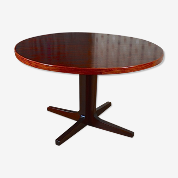 Scandinavian round table by John Mortensen vintage 1960 rio rosewood