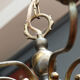 Lustre laiton, 10 feux