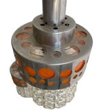 CASCADE LAMP / VINTAGE SOLID CHROME CHANDELIER