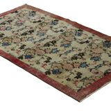 ONE-OF-A-KIND TURKISH HANDWOVEN VINTAGE RUG - RUSTIC VINTAGE CHARM 200X 104