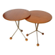 Scandinavian Coffee Table Pair by Albert Larsson Edition Alberts Tibro