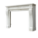 Louis XVI style fireplace in Carrara marble, circa 1880.