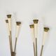 Mid-Century pair of large brass sconces attributable to Stilnovo. Italy 195