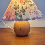 Walnut ball lamp