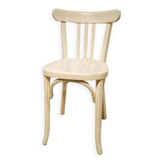 Old curved wooden bistro chair