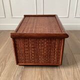 Roche-Bobois rattan bedside table