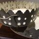 Pair of white patinated metal trays