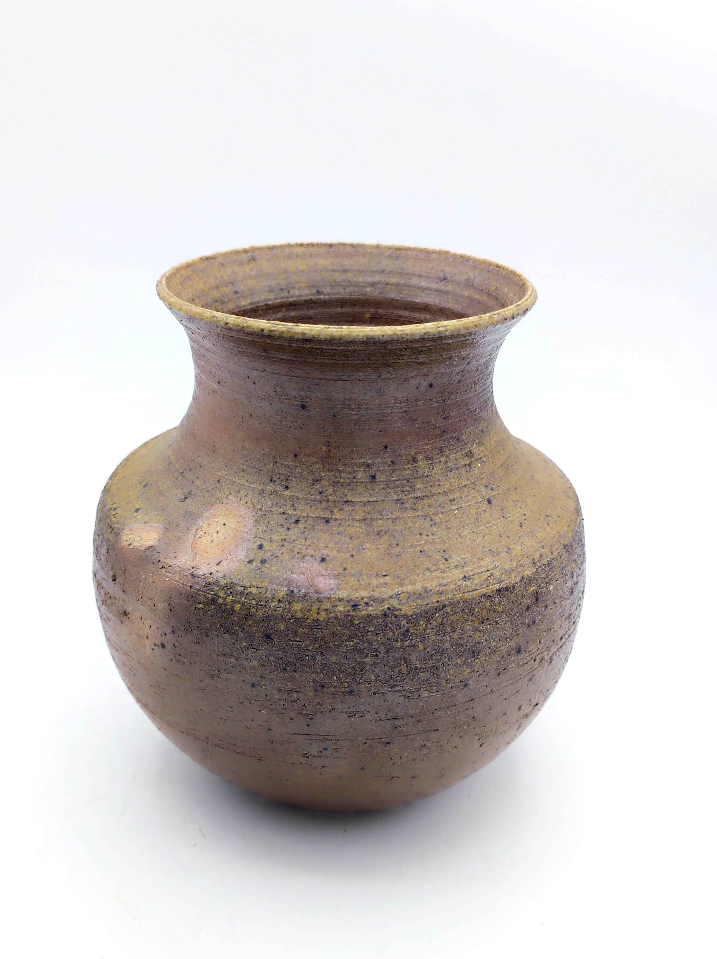 Stoneware vase, wood fired, 1970