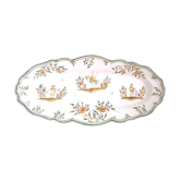 Large dish in Moustiers earthenware
