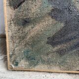 Painting "The Village under the Flood", oil on canvas