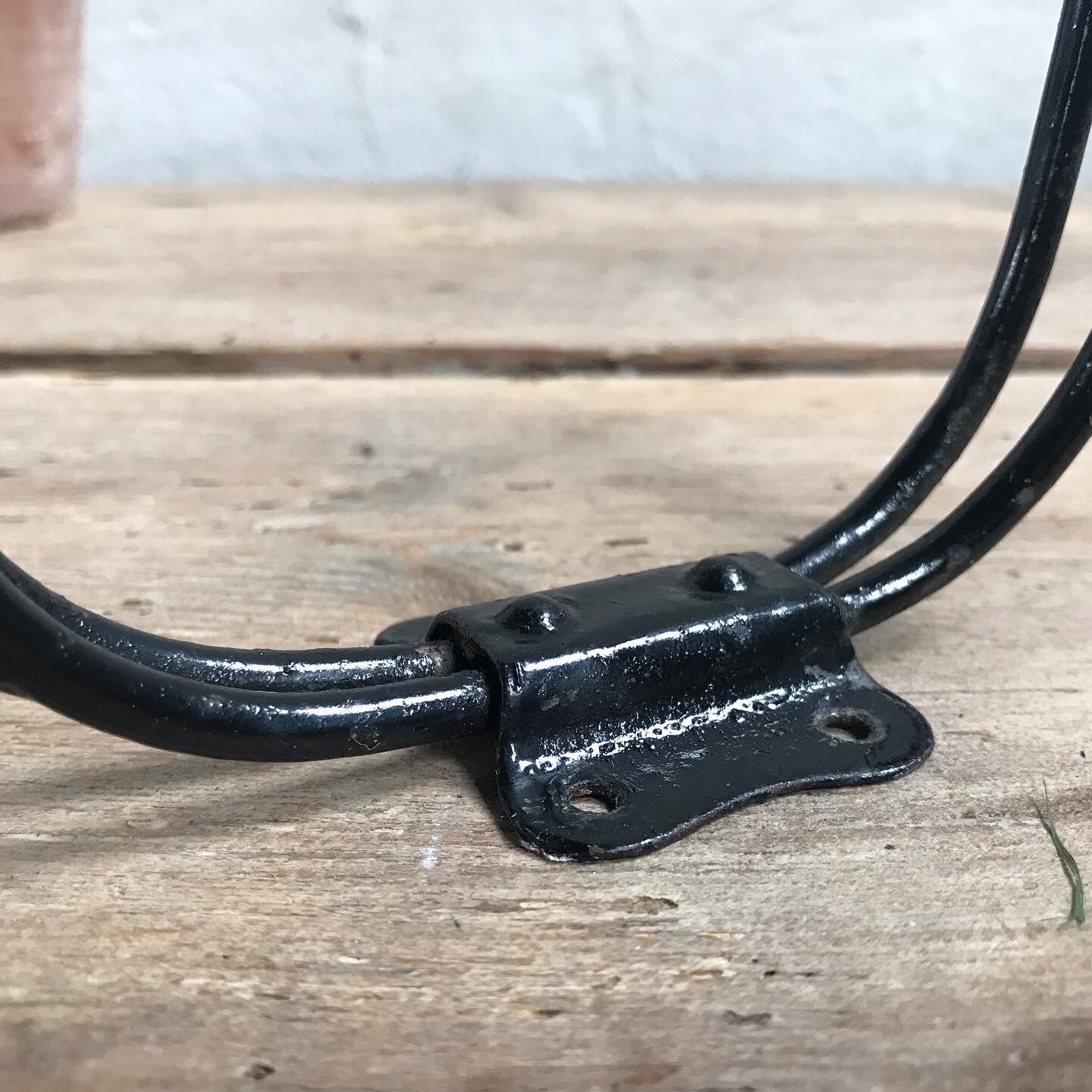 Pair of vintage metal hooks