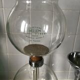 Hellem vacuum coffee maker 6a12 cups complete with its tulip chrome holder