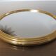 Golden 50-60's aluminium round mirror tray