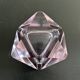 Cendrier en cristal rose
