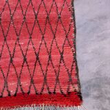 Red Boujad Moroccan rug - 95 x 235 cm