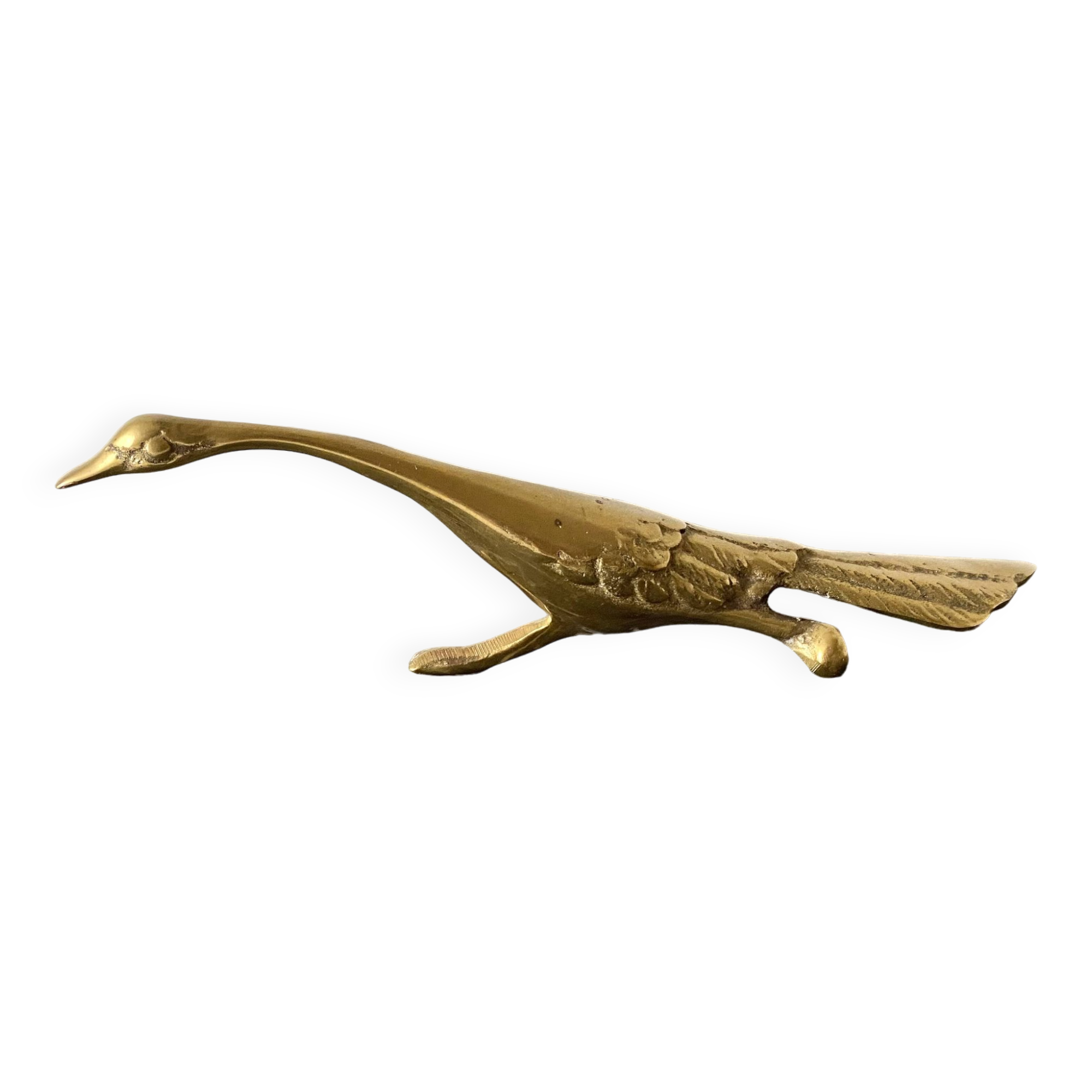 Golden brass bird